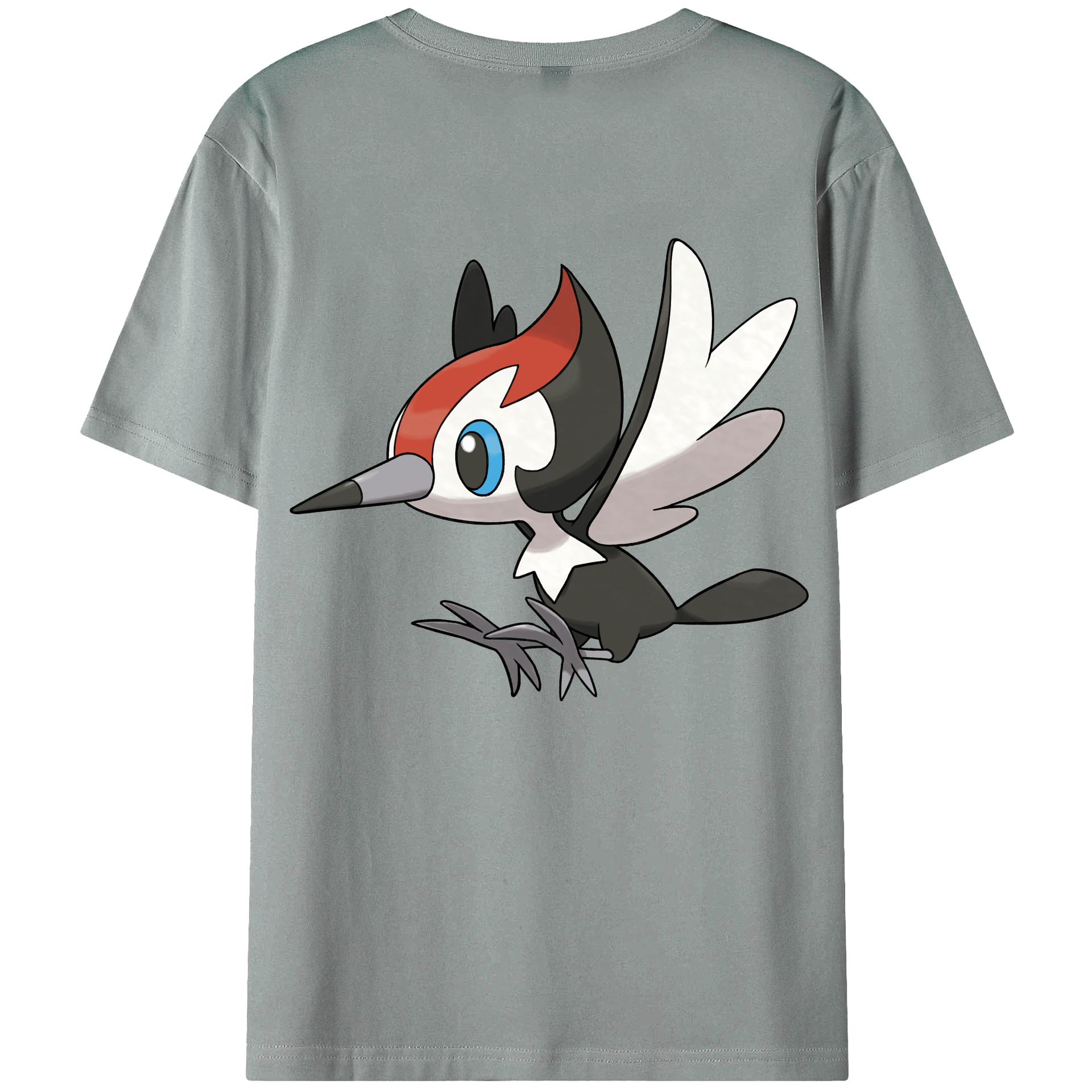 （画像用） ポケットモンスター Pokémon 綿100％ メンズ半袖Tシャツ（バックプリント） 通気性